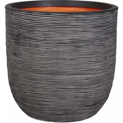 Jardinière Nature Rib 54x52 cm anthracite - Pour un jardin éclatant