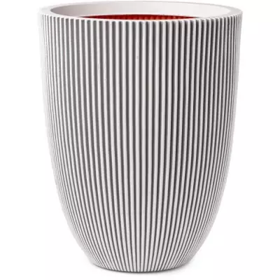 Cache-pot élégant ivoire 34x46 cm - Capi Vase Groove