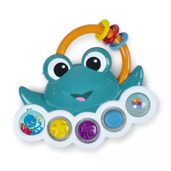 BABY EINSTEIN Ocean Explorers Neptune's Busy Bubbles jouet d'activité sensorielle, lumieres et musiques interactives, des 3 moi