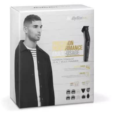 Tondeuse Babyliss MEN MT727E - 10 en 1 - Lames en carbone-titane - Autonomie 60 min Tondeuse Babyliss MEN MT727E - 10 en 1 - Lames en carbone-titane - Autonomie 60 min