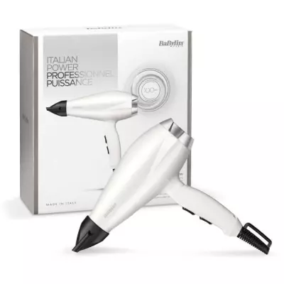 Seche-cheveux BaByliss 6704WE Speed Pro 2000 - Moteur AC - Fabriqué en Italie