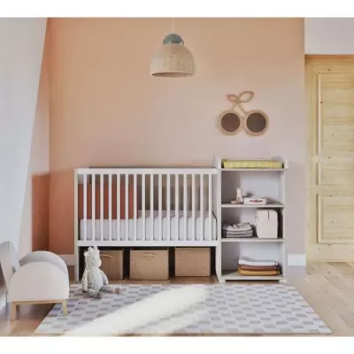Lit Combiné Evolutif 90x190cm Babyprice Smile - Fabriqué en France