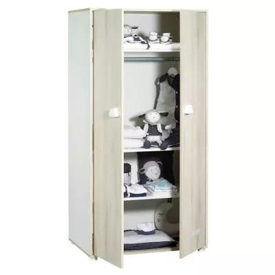 Armoire bébé Smile Hetre - 2 portes - Made in France