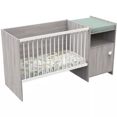 Lit bébé combiné évolutif Babyprice Up - Chêne Lit bébé combiné évolutif Babyprice Up - Chêne