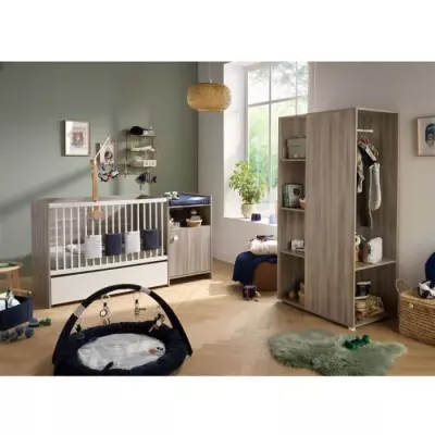 Lit bébé combiné évolutif Babyprice Up - Chêne Lit bébé combiné évolutif Babyprice Up - Chêne