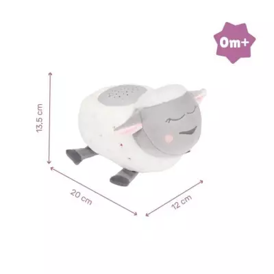 Veilleuse Peluche Mouton : Projection d'étoiles & Berceuses
