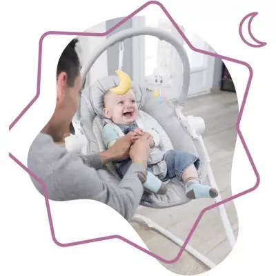 Badabulle Transat Compact'Up: Confortable et Multiposition, dès la naissance