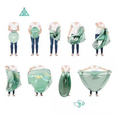 Tente anti-UV bébé Badabulle, protection FPS 50+ - Vert