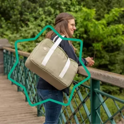 Sac à langer Bowling Badabulle - 20L, Plan à langer et Attaches-poussette inclus