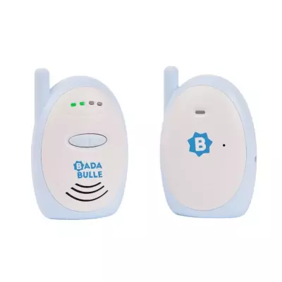 Badabulle Babyphone audio facile à utiliser - Portée 300m - Compact - Alarme Sonore et Visuelle