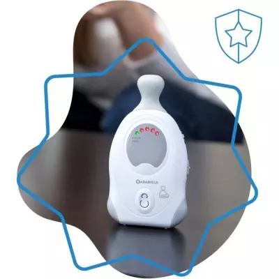 Babyphone Badabulle 300m avec Veilleuse - Compact et Pratique