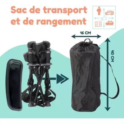 Rehausseur Bébé Nomade Evolutif en Chaise Enfant - Compact et Pratique Rehausseur Bébé Nomade Evolutif en Chaise Enfant - Compact et Pratique