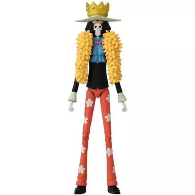 Figurine Anime Heroes Bandai One Piece Brook 17 cm - Miniature Fun et Détaillée