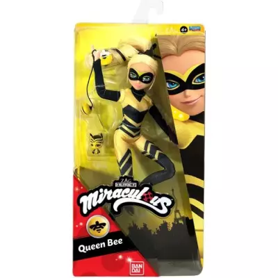 Miraculous Ladybug - Poupée mannequin 26 cm : Queen Bee - BANDAI, Figurine Articulée Reine des abeilles