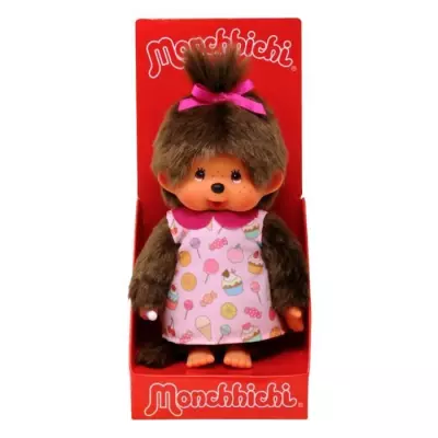 Peluche Monchhichi Pop & Candy - 20 cm: Doux et Coloré Peluche Monchhichi Pop & Candy - 20 cm: Doux et Coloré