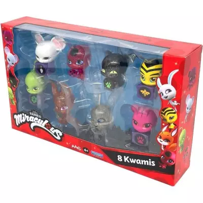 Bandai - Miraculous - Pack de 8 kwamis - Mini-figurines Collection