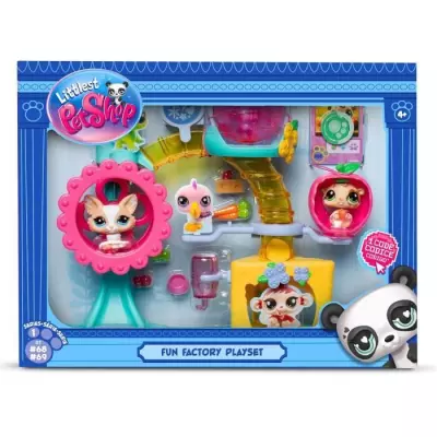 BANDAI - Littlest Pet Shop - Coffret Fun Factory - Ensemble de jeu BANDAI - Littlest Pet Shop - Coffret Fun Factory - Ensemble de jeu