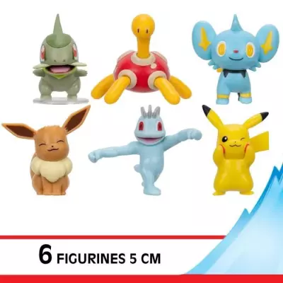 Pack 6 Figurines Pokémon - BANDAI - JW3614 - Combats Pokémon Pack 6 Figurines Pokémon - BANDAI - JW3614 - Combats Pokémon