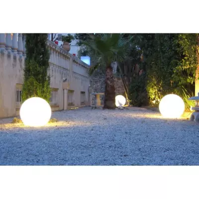 Boule lumineuse filaire extérieur LED blanc BOBBY - Ø60cm E27