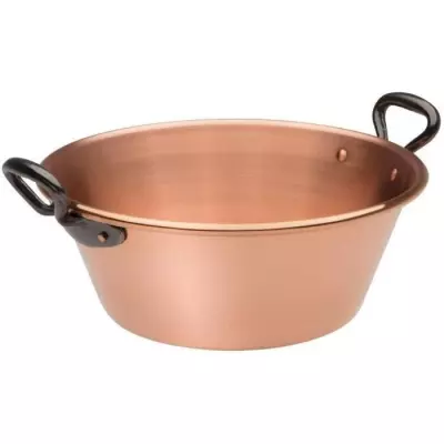 Bassine à confiture cuivre 26 cm - Pratique et élégante