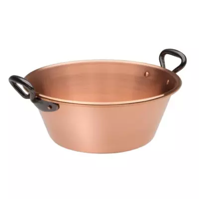 Bassine à confiture cuivre 26 cm - Pratique et élégante