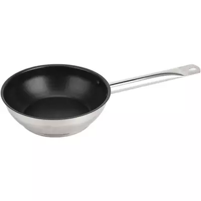 Lot de 3 poêles Baumalu - Gastronomie - Acier inoxydable - 20 / 24 / 28 cm