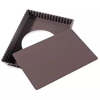 Moule tarte rectangulaire 31x21x3 cm - Idéal pour vos créations sucrées