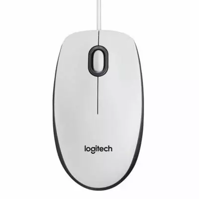 Souris Optique Logitech B100 Blanc 800 dpi (1 Unité)