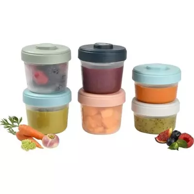 Set repas Béaba 1er Âge 6 portions clip - Compact et pratique
