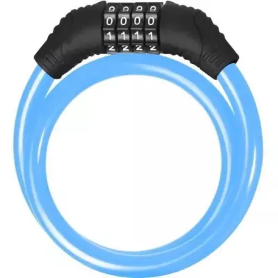 Antivol trottinette et vélo Beeper - Câble 60 cm - Code 4 chiffres - Bleu