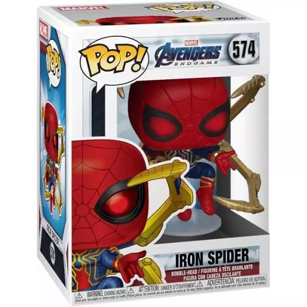 Figurine Funko Pop! Marvel : Avengers Endgame – Iron Spider – Tete branlante 574