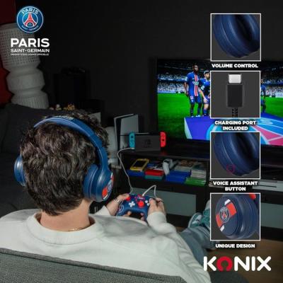 Casque audio - Sans fil - Konix - PSG - Bluetooth 5.3 PC, smartphones, tablettes - Microphone - Autonomie 25 h - Câble 3,5 mm - Casque audio - Sans fil - Konix - PSG - Bluetooth 5.3 PC, smartphones, tablettes - Microphone - Autonomie 25 h - Câble 3,5 mm -