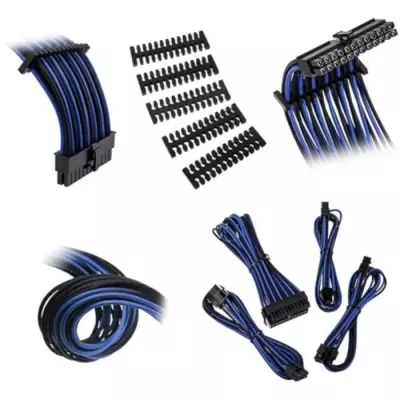 Rallonge d'alimentation BITFENIX Alchemy 2.0 (Noir Bleu) - Pratique et esthétique