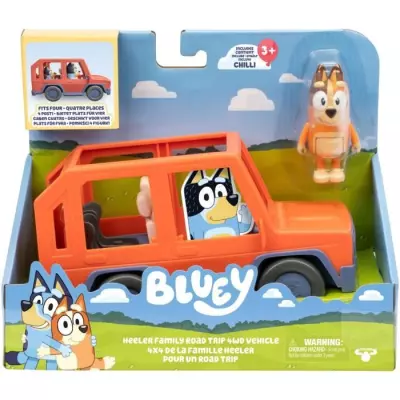Voiture de Bluey avec Chilli et accessoires - Jouet familial