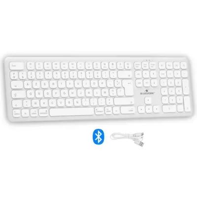 Clavier sans fil Bluetooth Bluestork pour Mac - Full size - Blanc