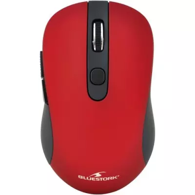 Souris Sans Fil BLUESTORK OFFICE 60 Rouge - Conception Ergonomique