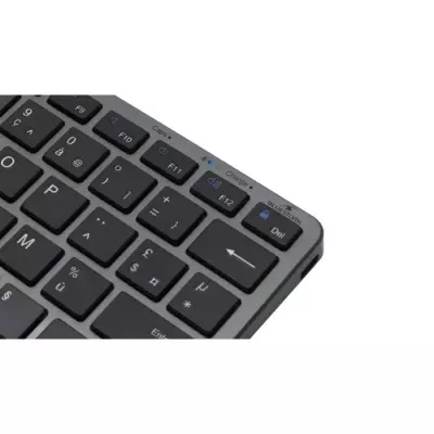 Clavier Sans Fil Compact Rechargeable - BLUESTORK - Gris/Noir