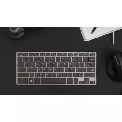 Clavier Sans Fil Compact Rechargeable - BLUESTORK - Gris/Noir