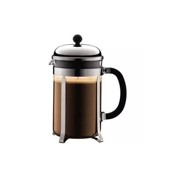 CHAMBORD - Cafetiere a piston BODUM , 12 tasses, 1.5 l, acier inox