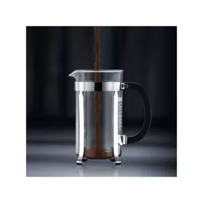 Cafetière à piston BODUM CHAMBORD, 8 tasses, inox - 1.0L