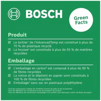 Mesureur laser Bosch AdvancedTemp : compact et précis!