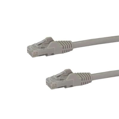 StarTech.com Câble réseau Cat6 Gigabit UTP sans crochet de 50cm - Cordon Ethernet RJ45 anti-accroc - M M - Gris