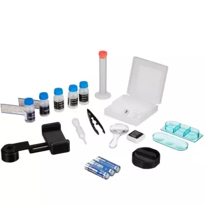 Microscope 40x-640x BRESSER JUNIOR avec LED - kit expérimentation - vert