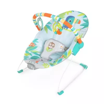 Transat BRIGHT STARTS Toucan avec Vibrations et Jouets - Dimensions: 34x9x51 cm