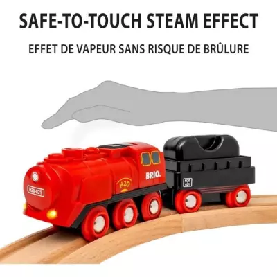 Circuit Locomotive à Vapeur BRIO World - Rouge