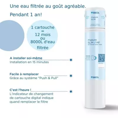 Cartouche filtre à eau Brita BRITA P1 mypure SLIM - Rafraîchissez votre eau !