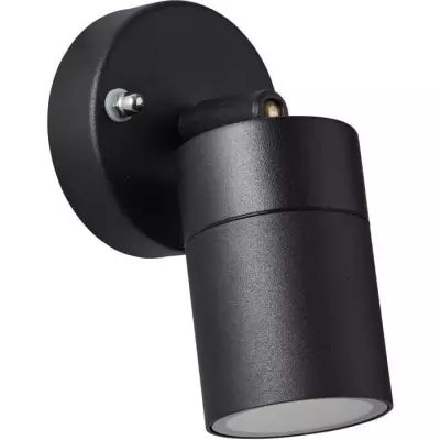 Applique extérieure JANDY - design noir en métal/verre - IP44