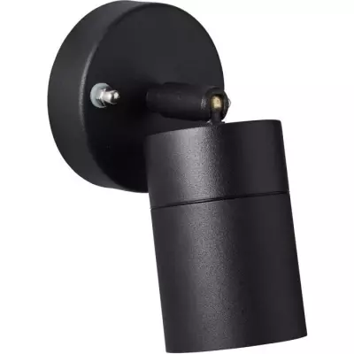 Applique extérieure JANDY - design noir en métal/verre - IP44