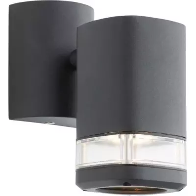 Applique extérieure JANDY noir - métal/verre - IP44