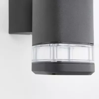 Applique extérieure JANDY noir - métal/verre - IP44
